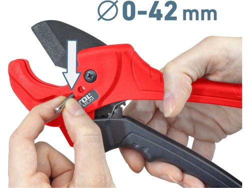 EXTOL PREMIUM műanyagcső vágóolló, max.: 42mm