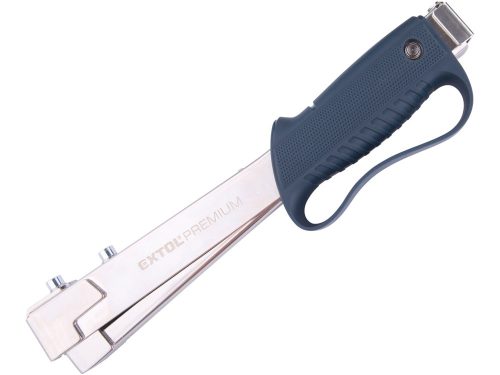 EXTOL PREMIUM  tűzőkalapács, krómozott (profi) 10,6mm; 6-10mm, felhasználás: tűzőgépkapocs