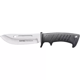   EXTOL PREMIUM  vadász- és túrakés, 3CR13 rozsdamentes acél penge, műanyag nyél, nylon tok, teljes/penge hossz: 270mm/145mm