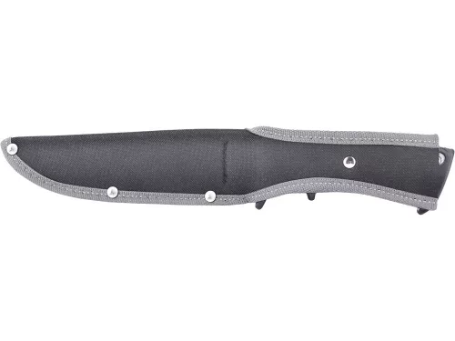 EXTOL PREMIUM  vadász- és túrakés, 3CR13 rozsdamentes acél penge, műanyag nyél, nylon tok, teljes/penge hossz: 318mm/193mm
