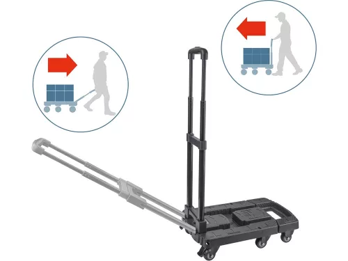 EXTOL PREMIUM kézikocsi, összecsukható, max.teherbírás:100kg, 6 db kerék