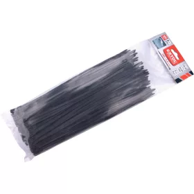   EXTOL PREMIUM kábelkötegelő 4,6×280mm 100db, EXTRA, fekete nylon; UV-, sav- és lúgálló