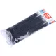 EXTOL PREMIUM kábelkötegelő 7,2×300 mm 100db, többször használható (oldható) fekete nylon; UV-, sav- és lúgálló