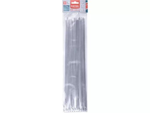 EXTOL PREMIUM kábelkötegelő 4,6×350mm 50 db, rozsdamentes acél