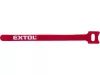 EXTOL PREMIUM kábelkötegelő 12,0×200mm 30db, tépőzáras, többször használható (oldható), piros, nylon