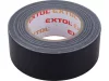 EXTOL PREMIUM ragasztószalag textiles, fekete, 50mm×50m (hobby szalag / duckt tape)