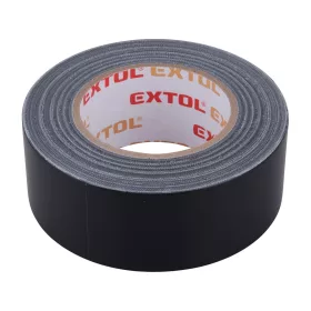   EXTOL PREMIUM ragasztószalag textiles, fekete, 50mm×50m (hobby szalag / duckt tape)