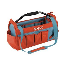 EXTOL PREMIUM szerszámtáska, 49×23×28cm, 31 zseb, nylon,