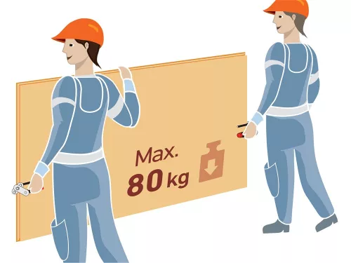 EXTOL PREMIUM gipszkarton emelő (panelhordó/ kézi gipszkarton szállító), 2 db, fém