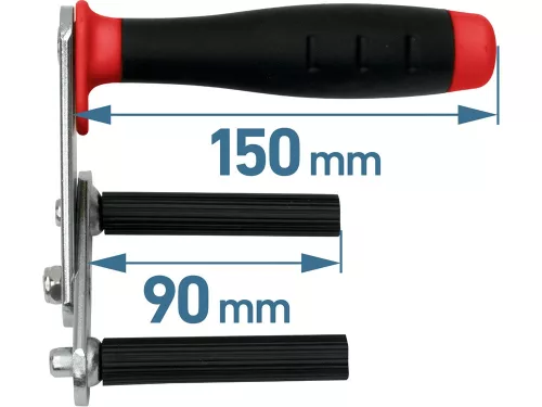 EXTOL PREMIUM gipszkarton emelő (panelhordó/ kézi gipszkarton szállító), 2 db, fém