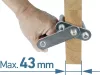 EXTOL PREMIUM gipszkarton emelő (panelhordó/ kézi gipszkarton szállító), 2 db, fém