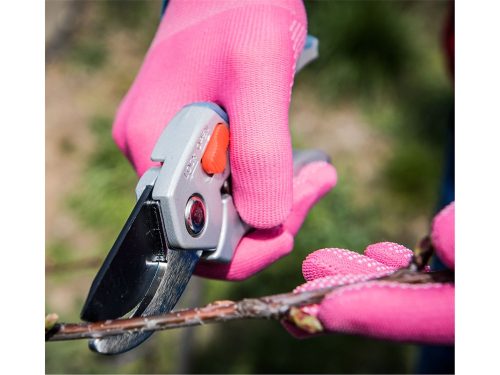 EXTOL PREMIUM metszőolló, mellévágó, racsnis, 205mm, tapadásmentes acél vágóél, max. 24 mm vágási kapacitás,gumírozott ALU nyél