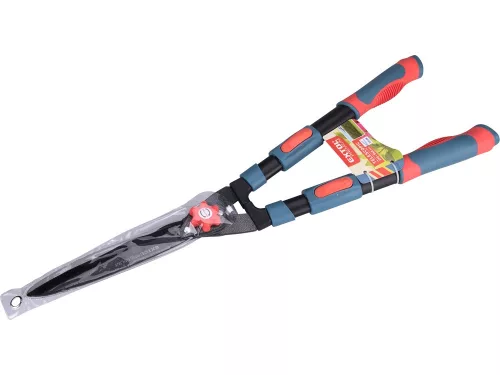 EXTOL PREMIUM  sövényvágó olló, hullámos, tapadásmentes penge, teleszkópos, 690-890mm, ellipszis, gumírozott műanyag