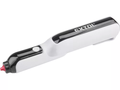 Extol Premium akkus melegragasztó toll, 4V, 2000 mAh Li-ion akku, stift átm: 7,2 mm