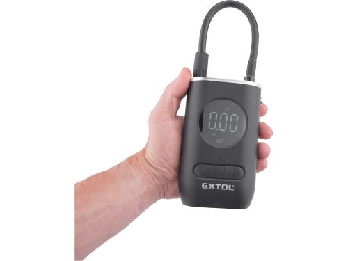 EXTOL PREMIUM akkus légkompresszor 7,4V, 2000 mAh Li-ion akku, max. 10,3 Bar