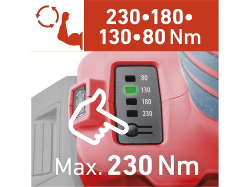 EXTOL PREMIUM   akkus ütvecsavarozó, Share20V, szénkefementes, 1/4" hatszög, Li-ion, 230 Nm, AKKU és TÖLTŐ NÉLKÜL!