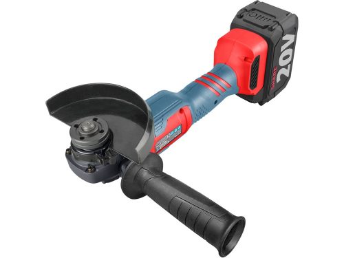 EXTOL PREMIUM   akkus sarokcsiszológép, Share20V, 125mm, szénkefe nélküli, 20V, Li-ion, 1db akku, 1db töltő, 4000 mAh, 115mm