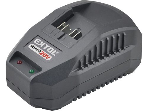 EXTOL PREMIUM   akkus sarokcsiszológép, Share20V, 125mm, szénkefe nélküli, 20V, Li-ion, 1db akku, 1db töltő, 4000 mAh, 115mm