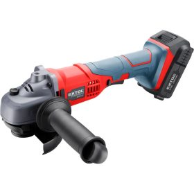   EXTOL PREMIUM   akkus sarokcsiszológép, Share20V, 20V, Li-ion, 1db akku, 1db töltő, 2000 mAh, 115mm