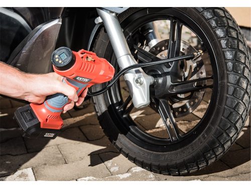 EXTOL PREMIUM akkus légkompresszor, Share20V, 20V, Li-ion, 1 db akku, 1 db töltő