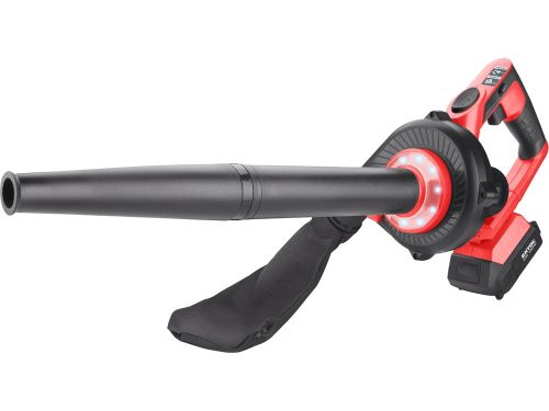 EXTOL PREMIUM akkus légseprű, Share20V, 20V, Li-ion, teljes/fúvóka hossz: 44/24cm, 1db akku, 1db töltő, 2000 mAh