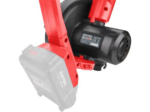 EXTOL PREMIUM akkus légseprű, Share20V, 20V, Li-ion, teljes/fúvóka hossz: 44/24cm, AKKU és TÖLTŐ NÉLKÜL!