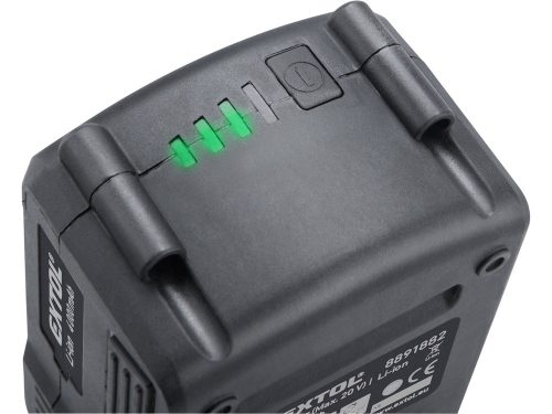EXTOL PREMIUM tartalék akku 20V, Li-ion, Share20V, 4000mAh