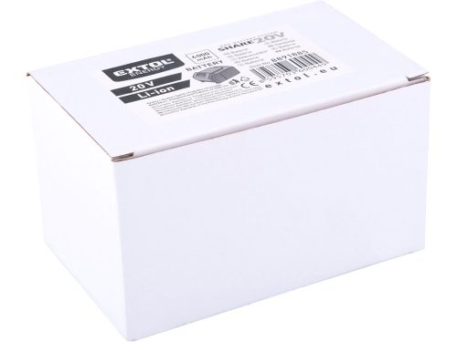 EXTOL PREMIUM tartalék akku 20V, Li-ion, Share20V, 6000mAh