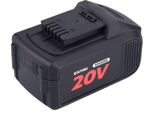 EXTOL PREMIUM tartalék akku 20V, Li-ion, Share20V, 8000mAh