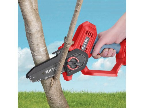 EXTOL PREMIUM   akkus láncfűrészgép egykezes, Share20V, 20V, Li-ion, 155 mm