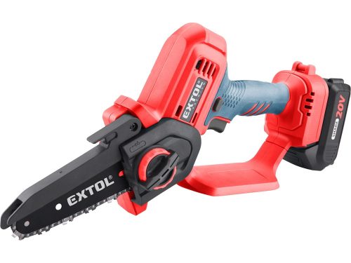 EXTOL PREMIUM   akkus láncfűrészgép egykezes, Share20V, 20V, Li-ion, 155 mm