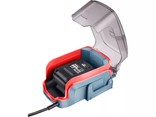 EXTOL PREMIUM akkus esővíz (hordóürítő) szivattyú, kivezetőcsővel, Share20V, 80W, szállító telj: 1,9 m3/h, Li-ion, 1db akku+töltő