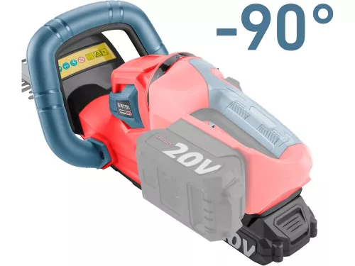 EXTOL PREMIUM   akkus sövényvágó gép, Share20V, 20V, Li-ion, 474mm, 1db 2000 mAh Li-ion akku, 1db töltő