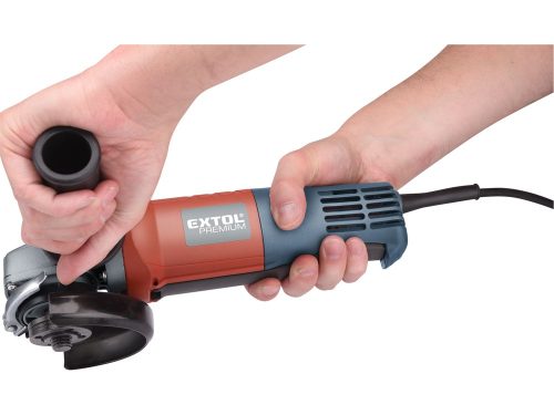 EXTOL PREMIUM   sarokcsiszológép 125mm, 900W, lapát kapcsolóval, papírdoboz