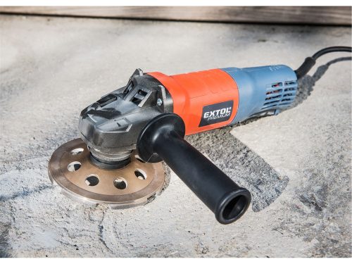 EXTOL PREMIUM   sarokcsiszológép 125mm, 900W, lapát kapcsolóval, papírdoboz