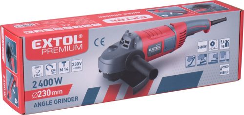EXTOL PREMIUM   sarokcsiszológép 230mm 2400W, lágy indítású, papírdoboz