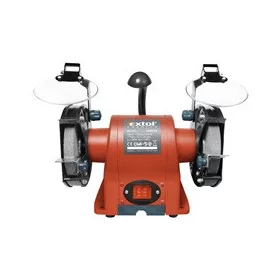   EXTOL PREMIUM kettős köszörűgép 350W, száraz, 150×12,7×20mm, (P36, P80), 2950 ford/perc, lámpával