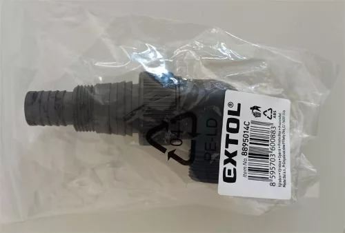 EXTOL PREMIUM csőcsonk adapter 1" - 1 1/4" - 1 1/2" lépcsőkkel, visszafolyás gátlóval a 8895014 szivattyúhoz