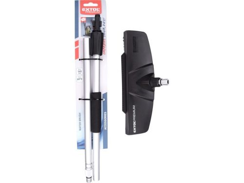 EXTOL PREMIUM padlómosó kefe ALU szárral, gyorcsatlakozóval a 413103 és 8895200 magasnyomású mosó gépekhez