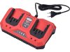 EXTOL PREMIUM akkutöltő dupla, Garden20V, 20V, 2×2,4A a 8895780 és 8895782 akkuhoz