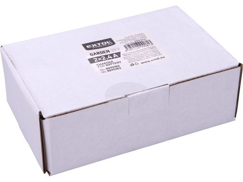 EXTOL PREMIUM akkutöltő dupla, Garden20V, 20V, 2×2,4A a 8895780 és 8895782 akkuhoz