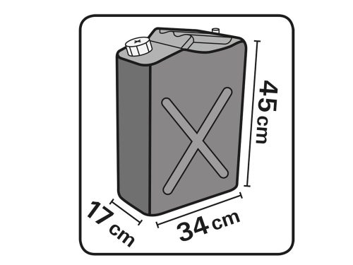 HERON  marmonkanna 20 literes (fém üzemanyagkanna, benzinkanna)