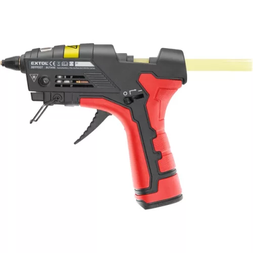 Extol Premium ragasztópisztoly, gázüzemű, vezeték nélkül használható; stift átm: 11mm, tömeg: 0,24 kg
