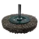 Abraboro Száras körkefe, 100 mm/0,3 mm*6 mm, INOX, kefevastagság: 12.0 mm