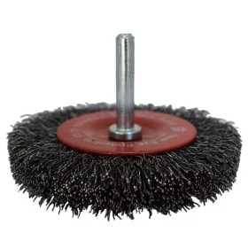   Abraboro Száras körkefe, 100 mm/0,3 mm*6 mm, acéldrót, kefevastagság: 10.0 mm