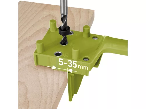 EXTOL CRAFT fatipliző sablon klt. 44 db, (fúrósablon), 3 méret: 6-8-10 mm