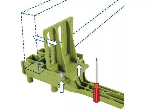 EXTOL CRAFT fatipliző sablon klt. 44 db, (fúrósablon), 3 méret: 6-8-10 mm