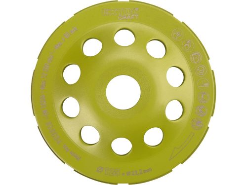 EXTOL CRAFT gyémántcsiszoló korong; 125mm×22,2mm, egysoros