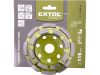 EXTOL CRAFT gyémántcsiszoló korong; 115mm×22,2mm, kétsoros