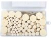 EXTOL CRAFT mini polírozó klt. 3,2 mm befogás, 120 db, 3 féle fejforma, gyapjú filc